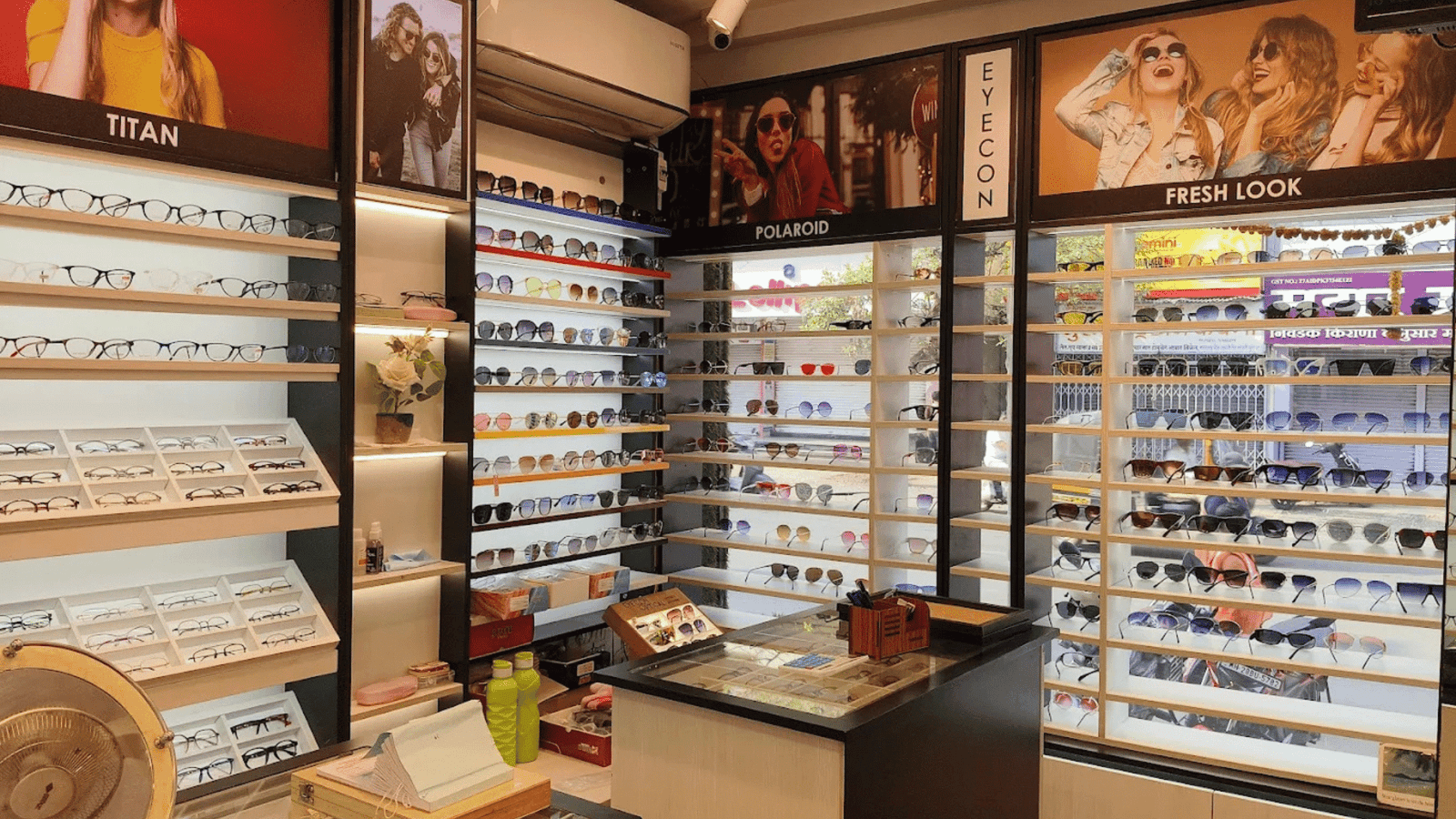 Sunglasses on display